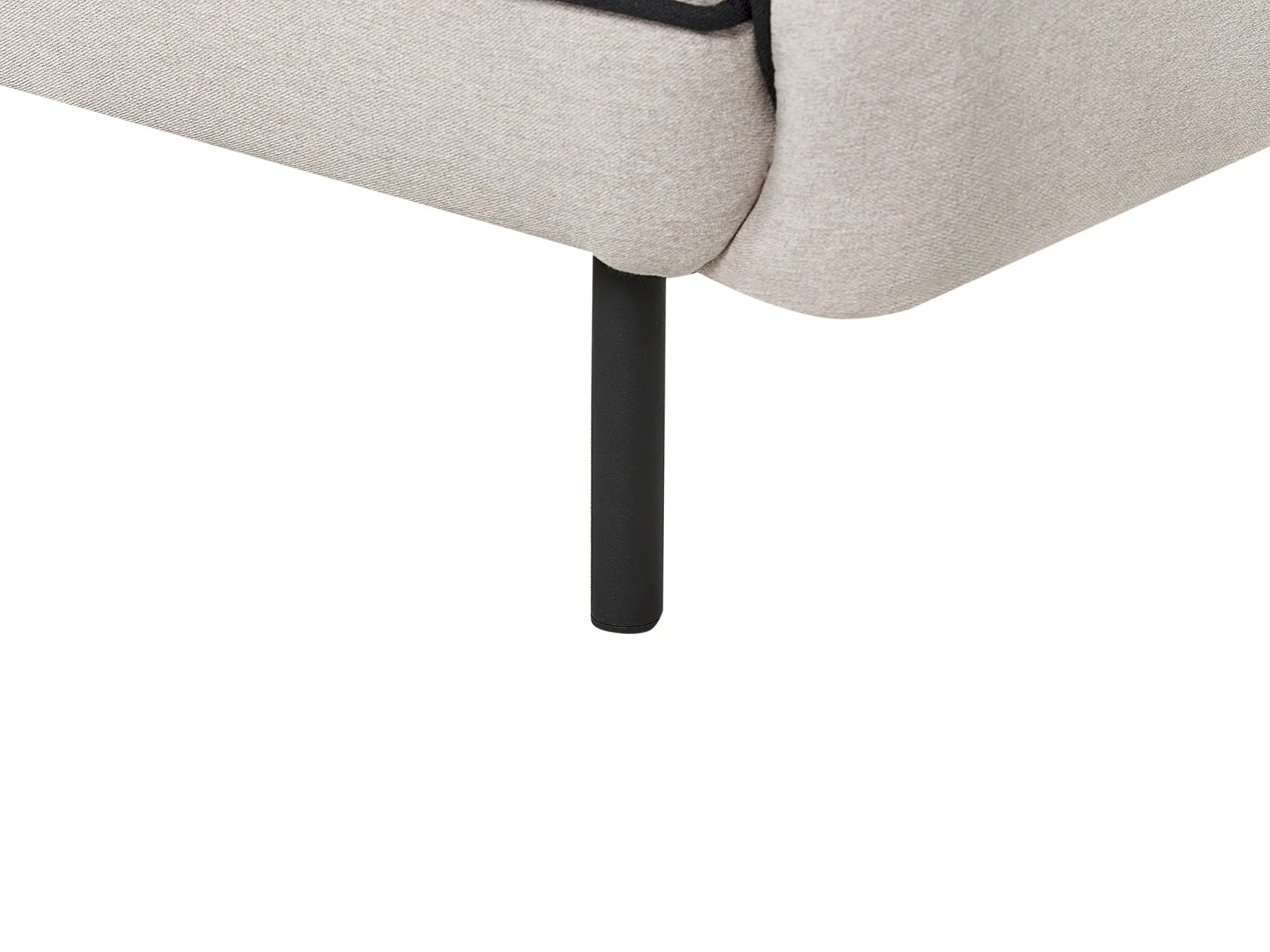 Sofa 3 Seater TONSBERG Fabric Light Grey with Ottoman