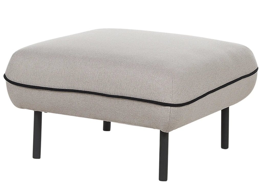 Sofa 3 Seater TONSBERG Fabric Light Grey with Ottoman