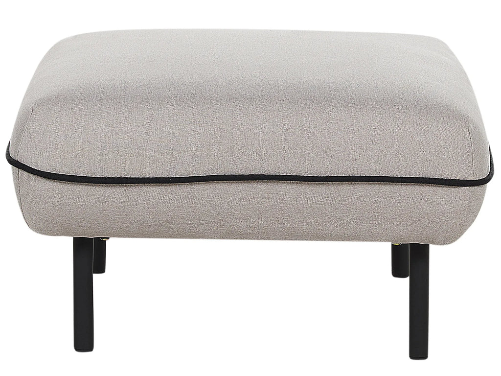 Sofa 3 Seater TONSBERG Fabric Light Grey with Ottoman