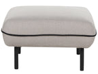 Sofa 3 Seater TONSBERG Fabric Light Grey with Ottoman