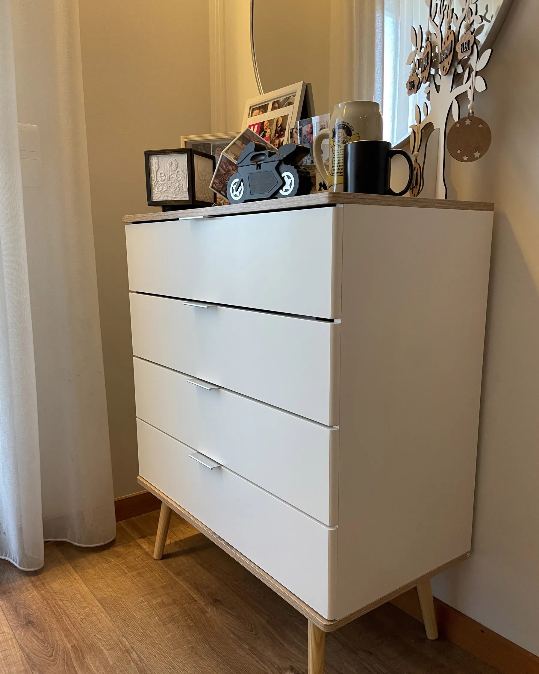 4 Drawer Chest WALPI White