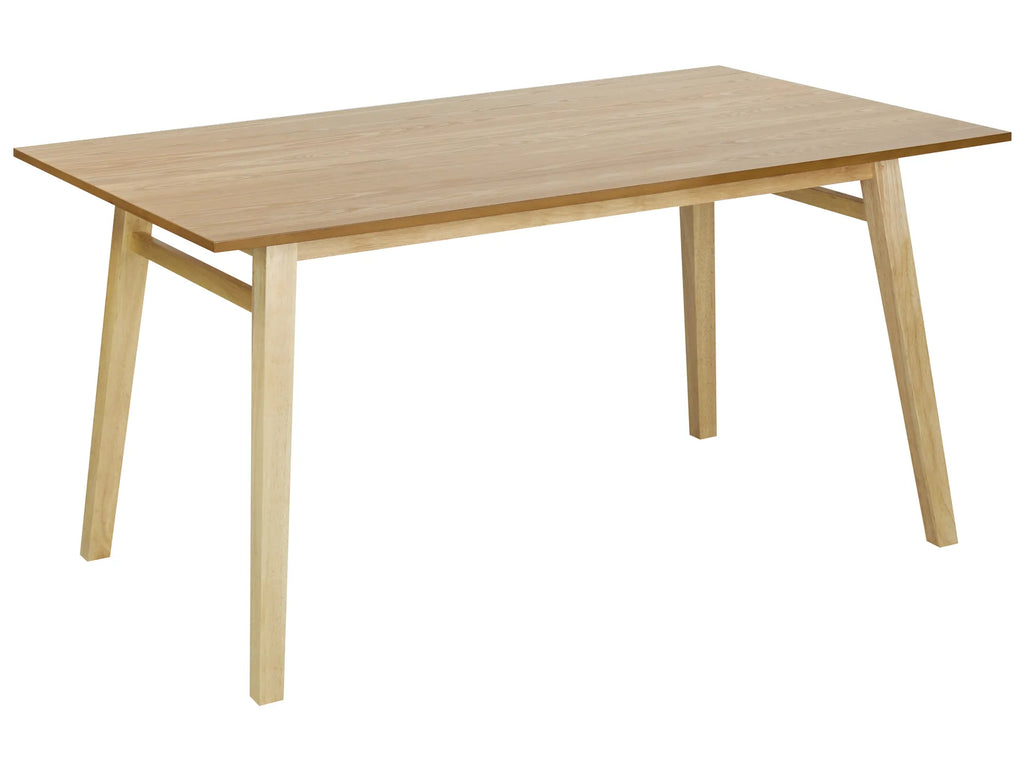 Dining Table VARLEY Natural Ash Wood 150 cm 90 cm