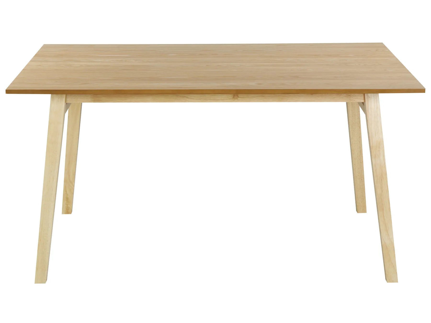 Dining Table VARLEY Natural Ash Wood 150 cm 90 cm