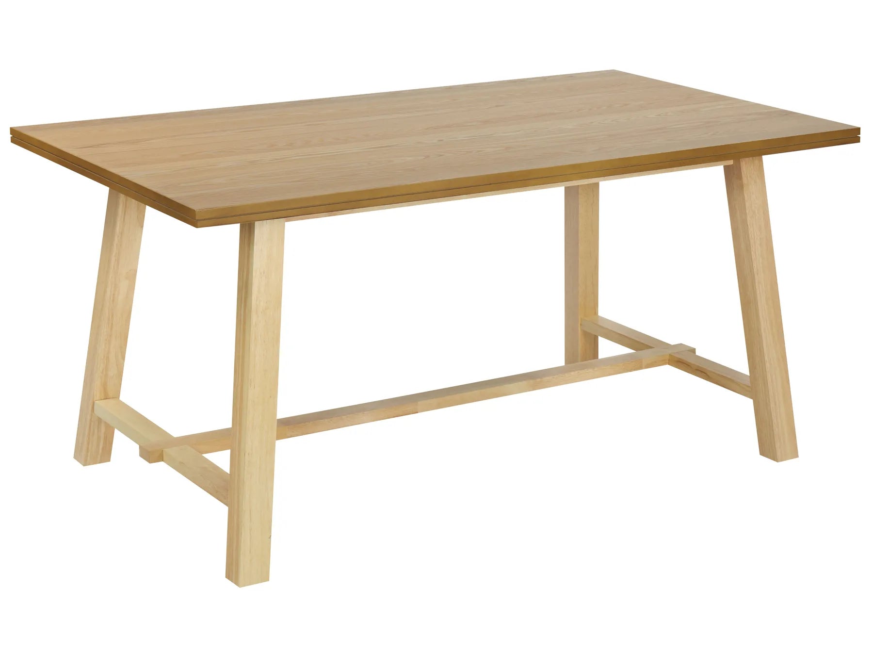 Dining Table BARNES Natural Ash Wood 160 cm 90 cm
