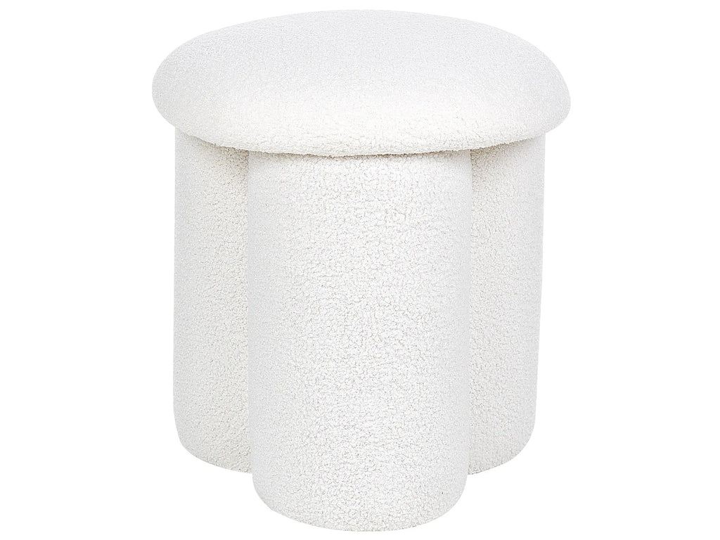 Pouffe CARRINGTON Boucle Off-White