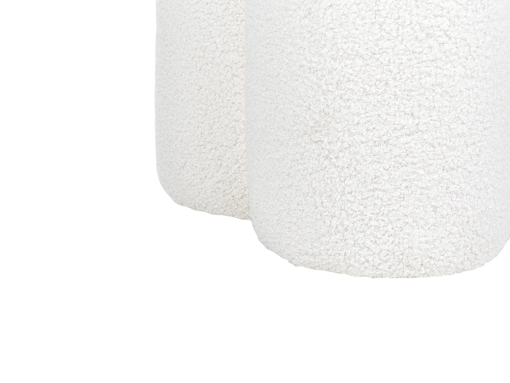 Pouffe CARRINGTON Boucle Off-White