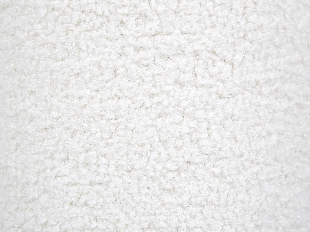 Pouffe CARRINGTON Boucle Off-White