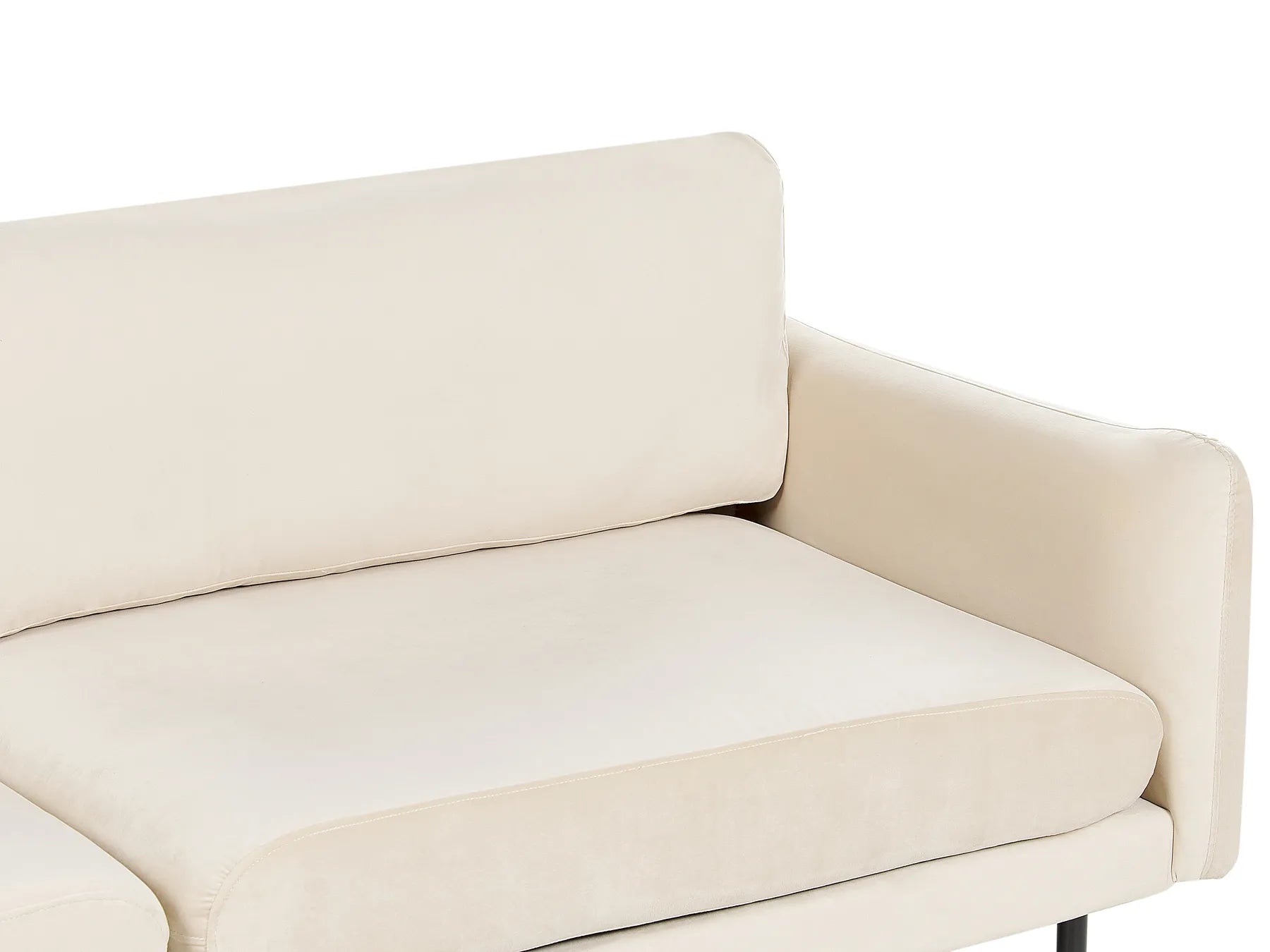 Sofa 3 Seater VINTERBRO Velvet Light Beige