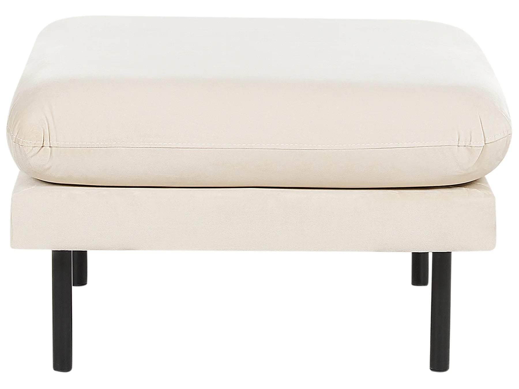 Ottoman VINTERBRO Velvet Light Beige