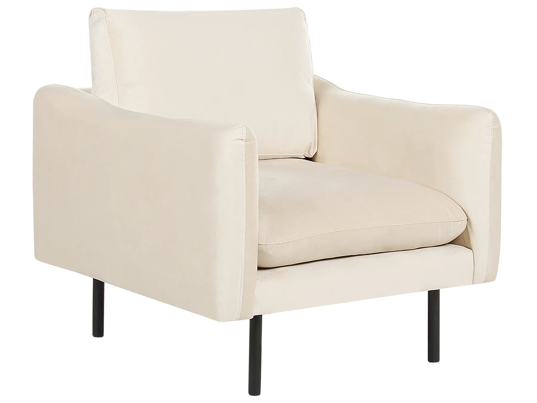 Living Room Set 4 Seater VINTERBRO Velvet Light Beige