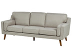 Sofa 3 Seater LOKKA Fabric Beige