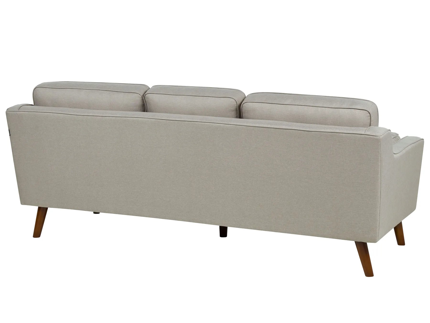 Sofa 3 Seater LOKKA Fabric Beige