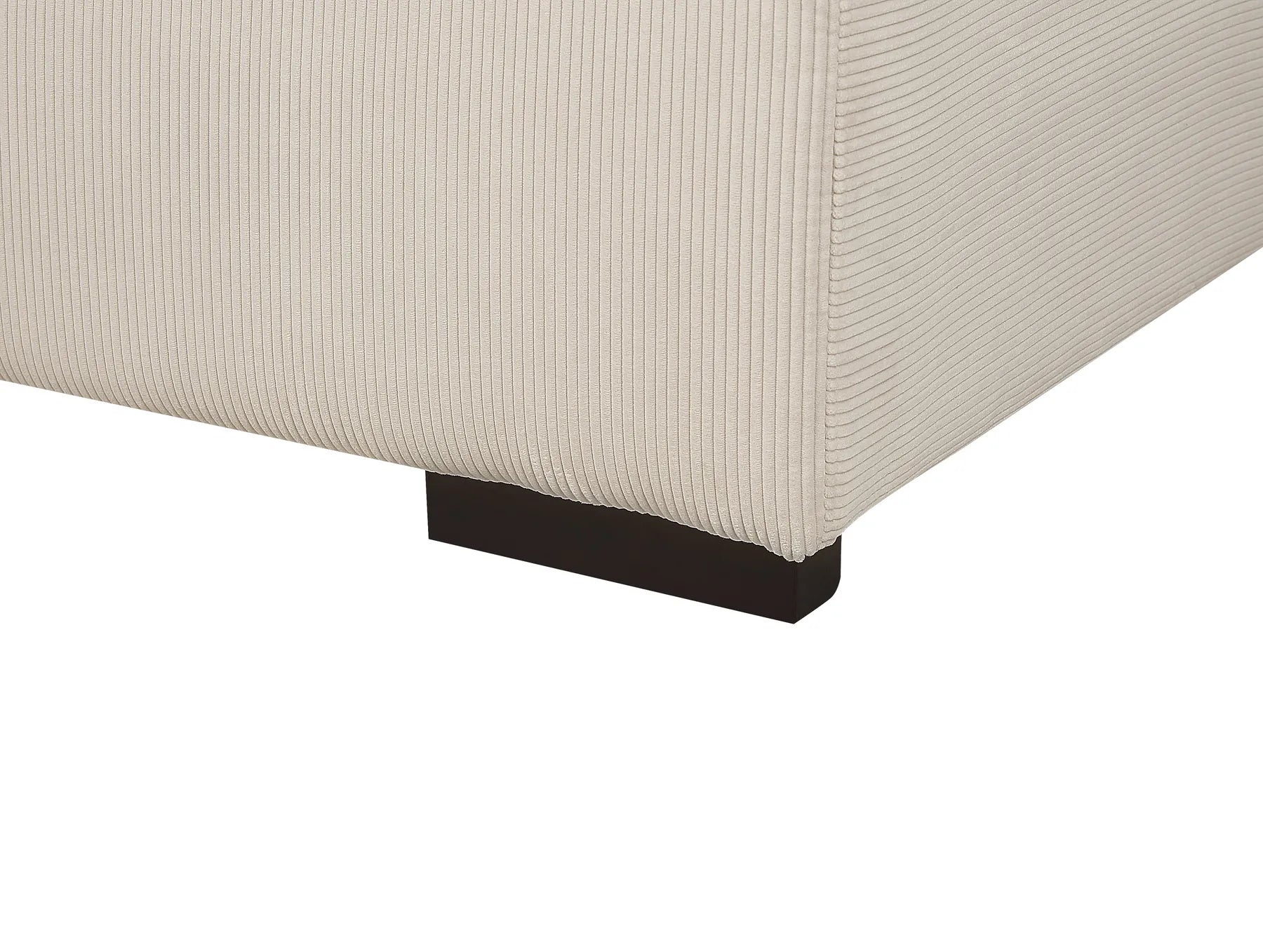 Ottoman LUNGO Corduroy Beige
