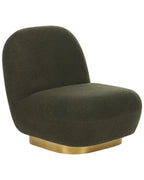 Armchair LOVIISA Boucle Dark Green