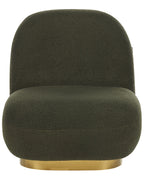 Armchair LOVIISA Boucle Dark Green