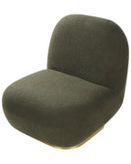 Armchair LOVIISA Boucle Dark Green