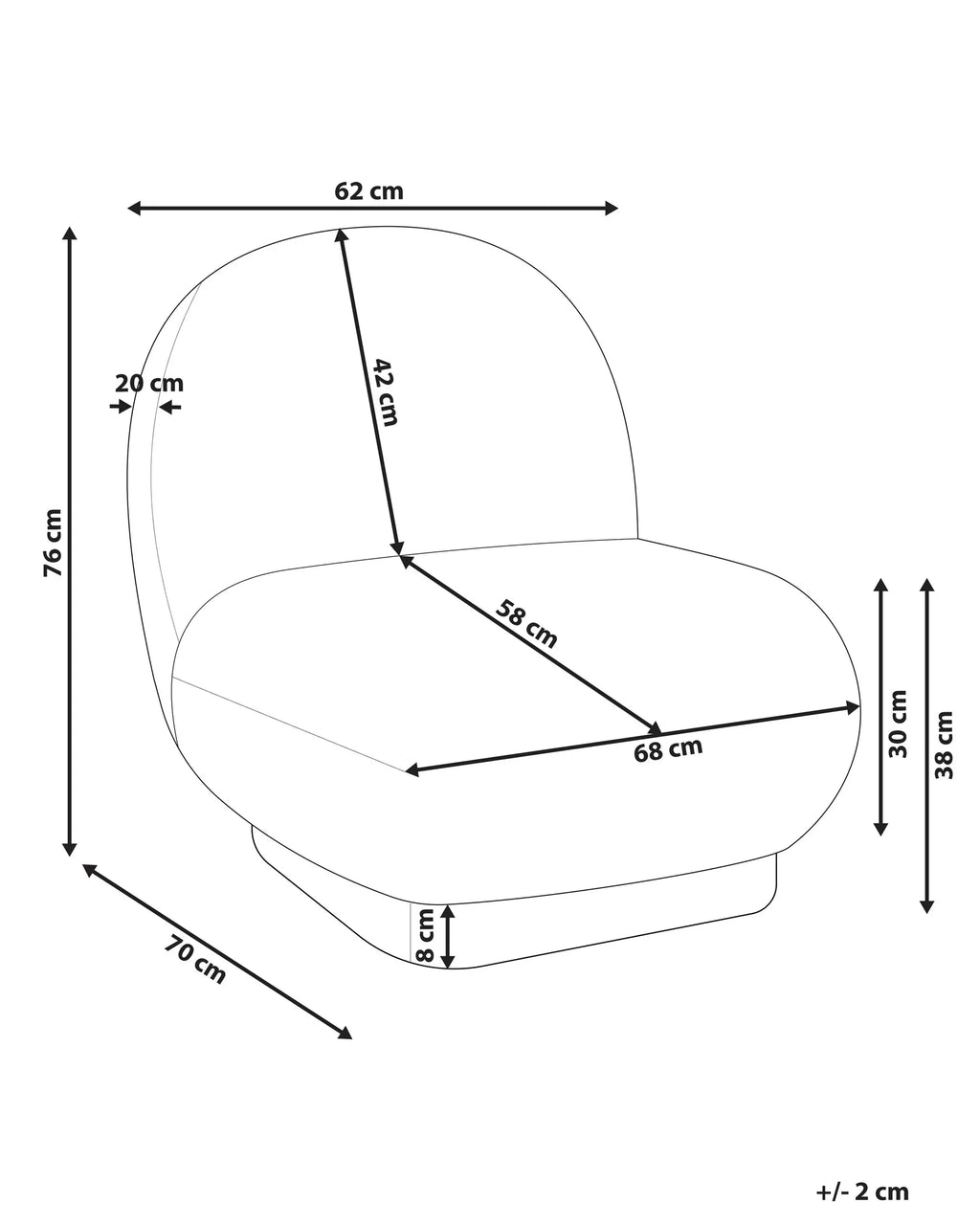 Armchair LOVIISA Boucle Dark Green