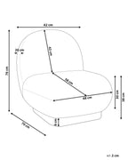 Armchair LOVIISA Boucle Dark Green