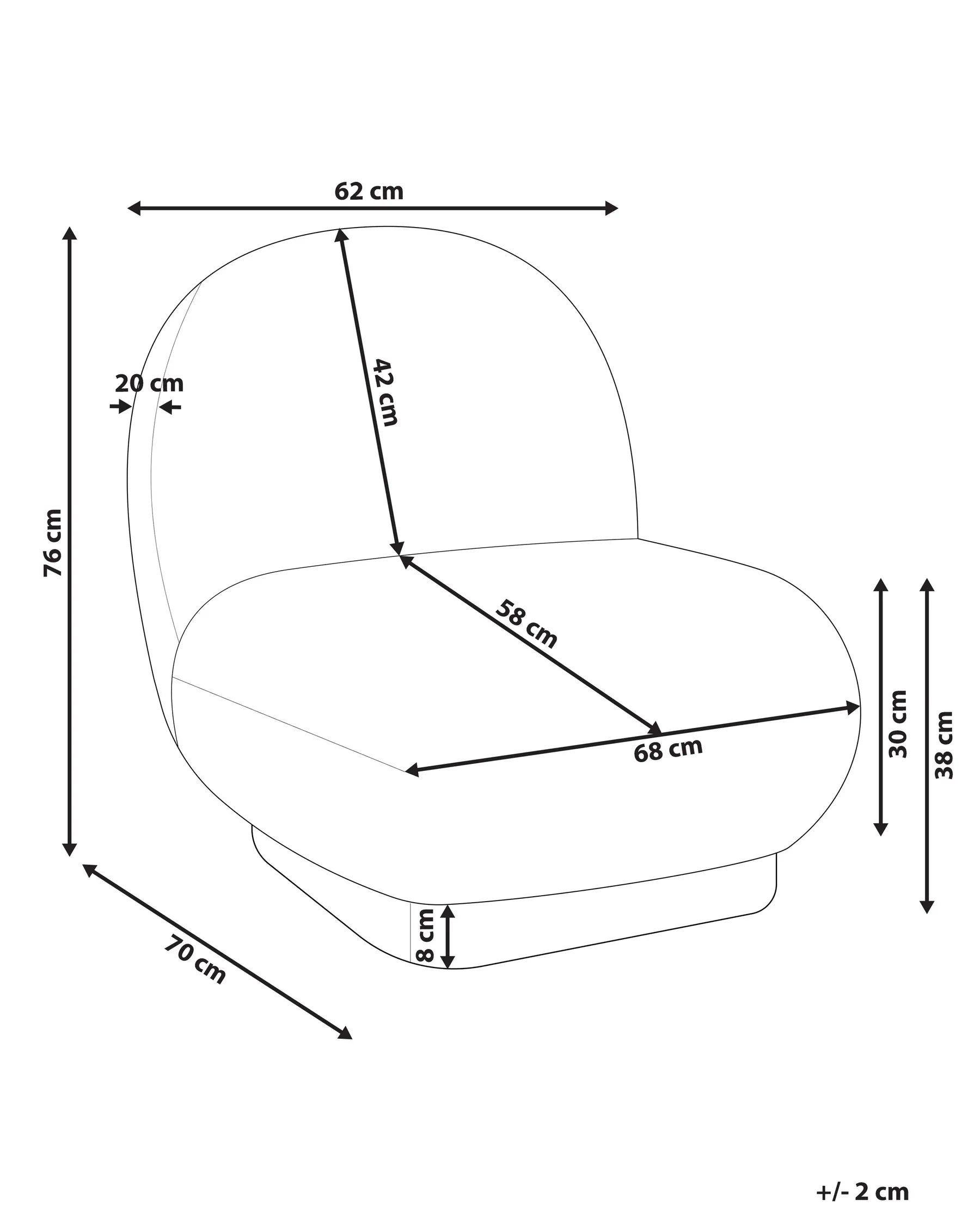 Armchair LOVIISA Boucle Dark Green