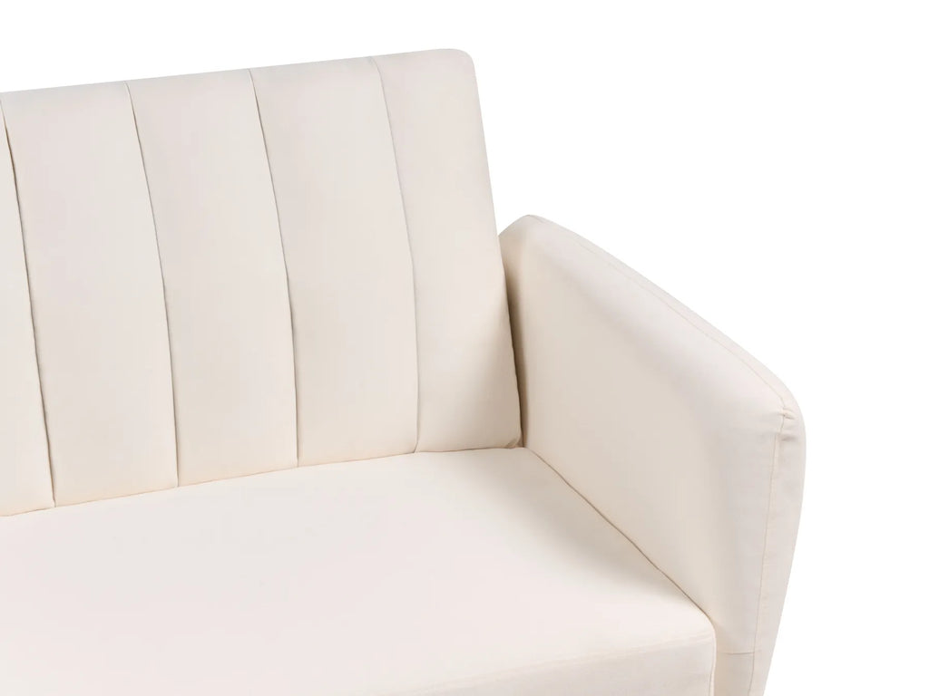 Sofa Bed 3 Seater VIMMERBY Fabric Light Beige