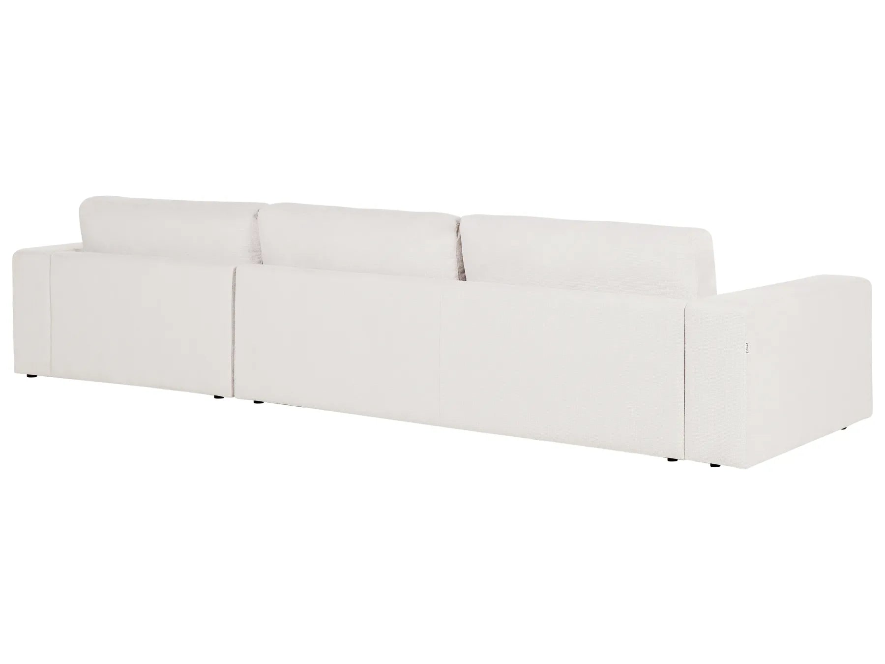 Corner Sofa 4 Seater LOFOTEN Fabric Off-White Left Hand