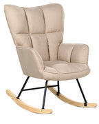 Rocking Chair OULU Fabric Beige