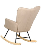 Rocking Chair OULU Fabric Beige