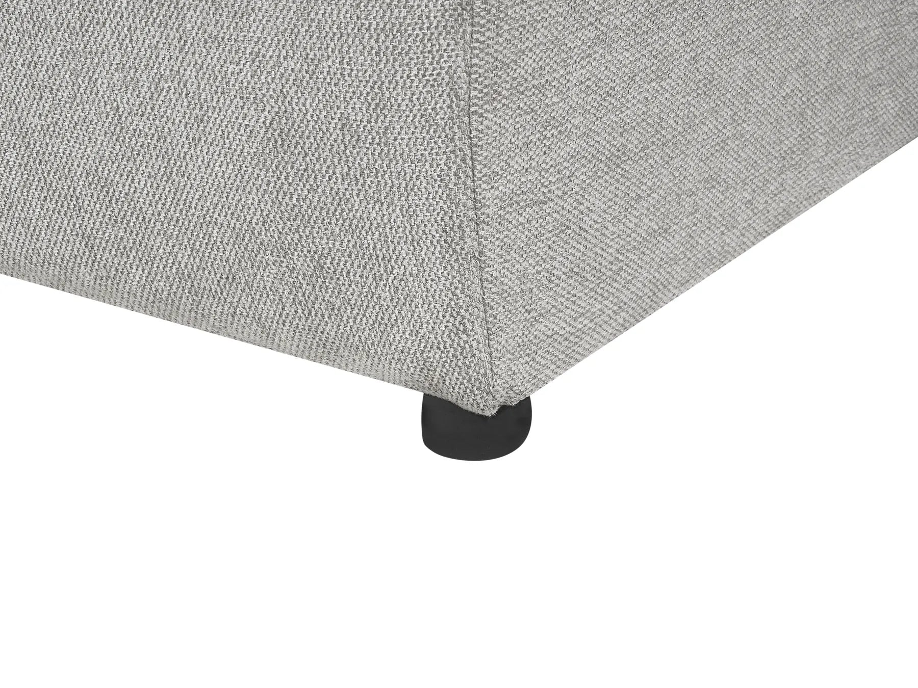 Corner Sofa Bed 3 Seater LUSPA Fabric Light Grey with Storage Left Hand