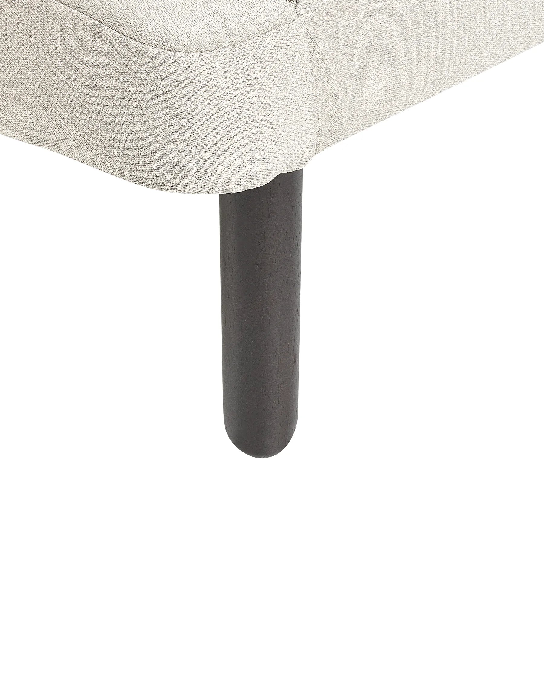 Recliner Chair OLAND with Footstool Faux Linen Light Beige