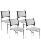 Set of 4 Conference Chairs SEDALIA Grey