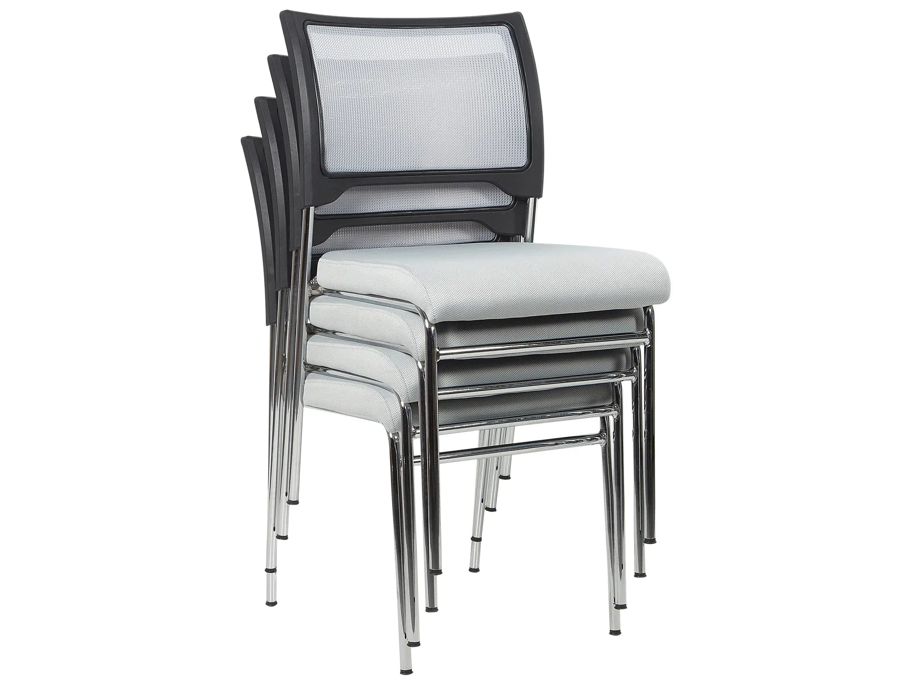Set of 4 Conference Chairs SEDALIA Grey