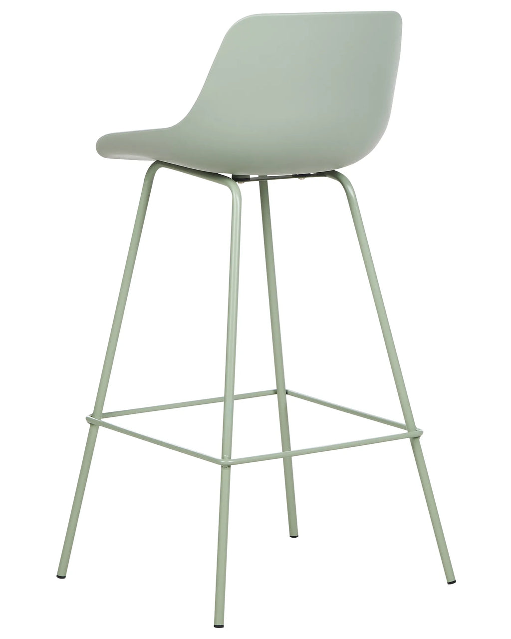 Set of 2 Bar Chairs EMMET Light Green