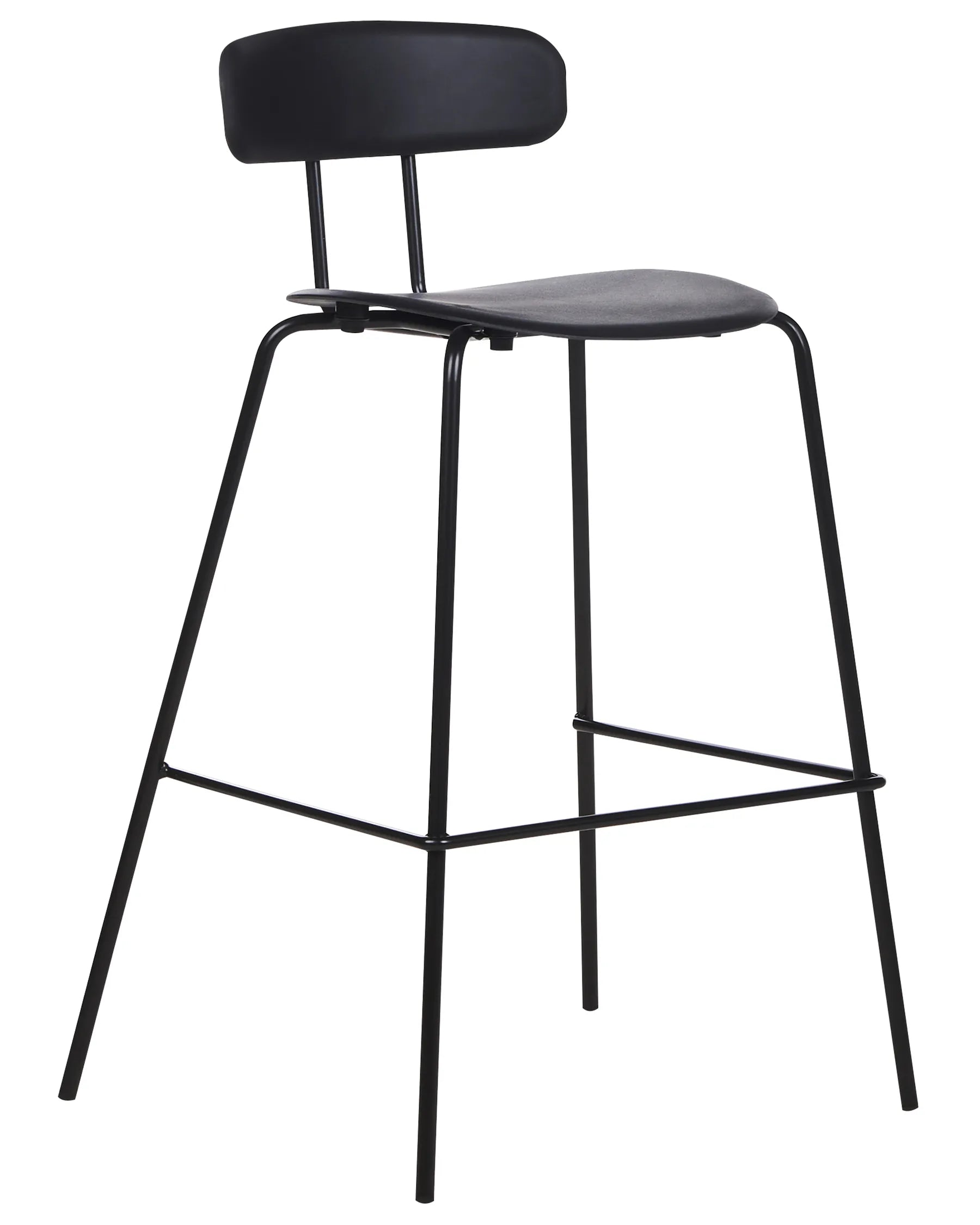 Set of 2 Bar Chairs SIBLEY Black