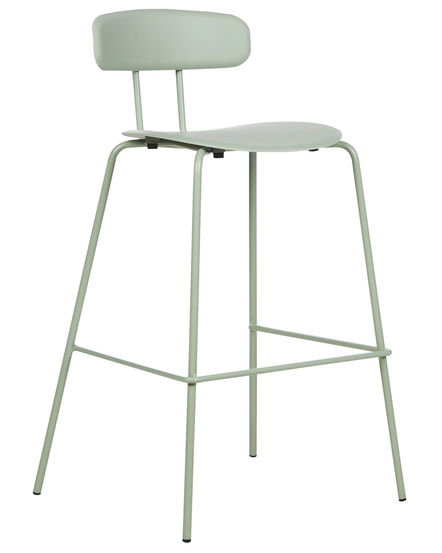 Set of 2 Bar Chairs SIBLEY Light Green