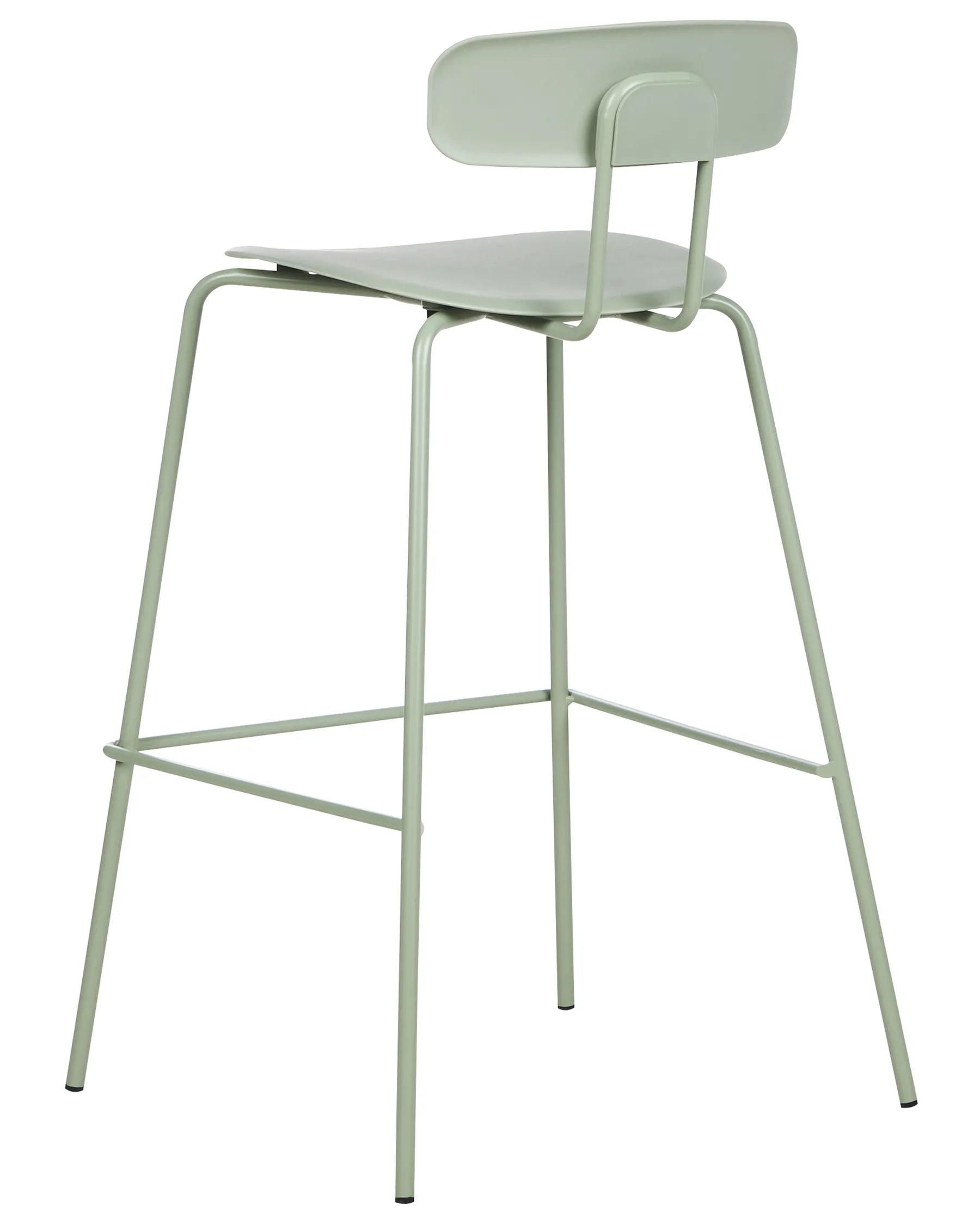 Set of 2 Bar Chairs SIBLEY Light Green