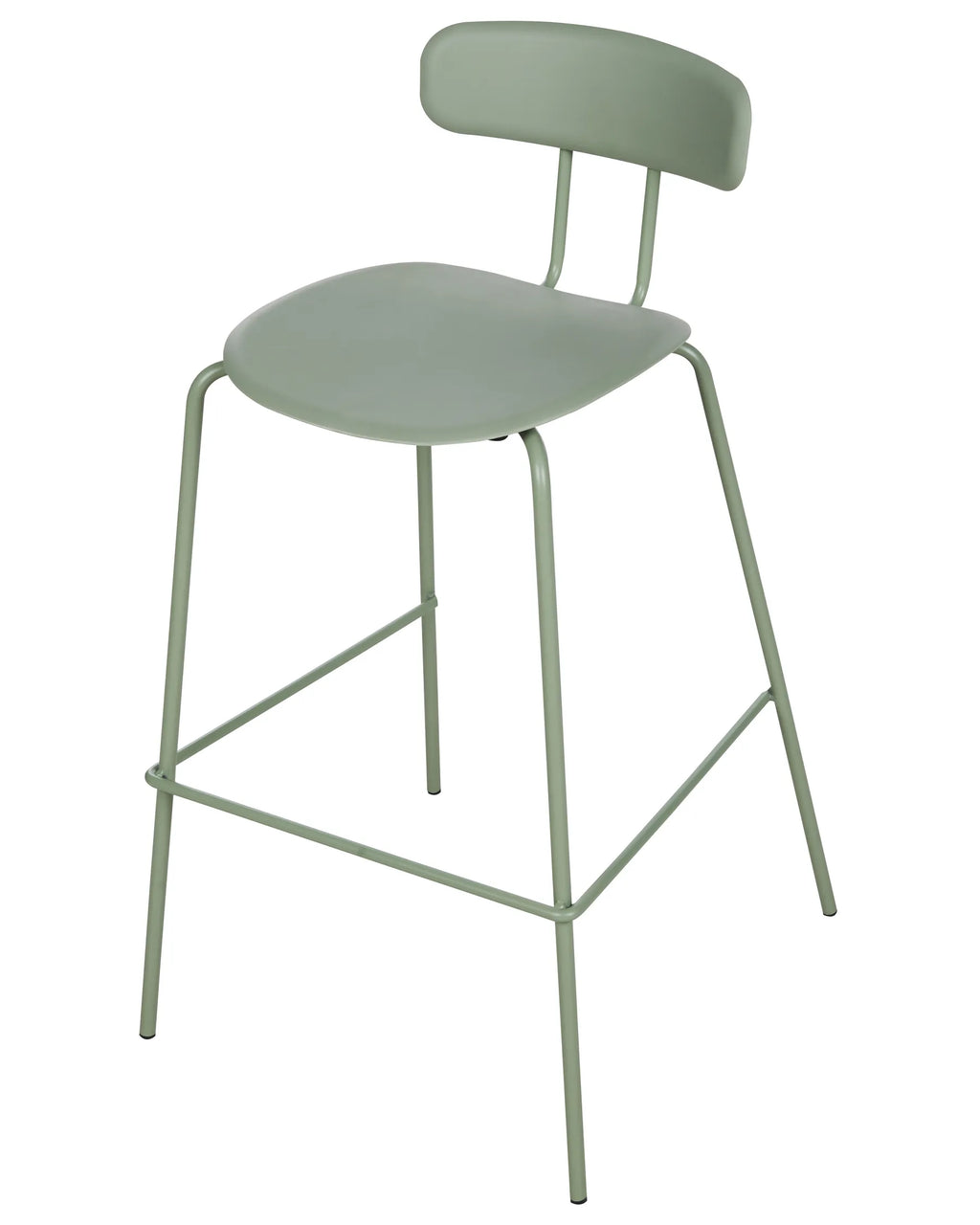 Set of 2 Bar Chairs SIBLEY Light Green