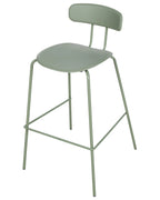 Set of 2 Bar Chairs SIBLEY Light Green