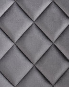 Set of 2 Dining Chairs MARIBEL Velvet Grey