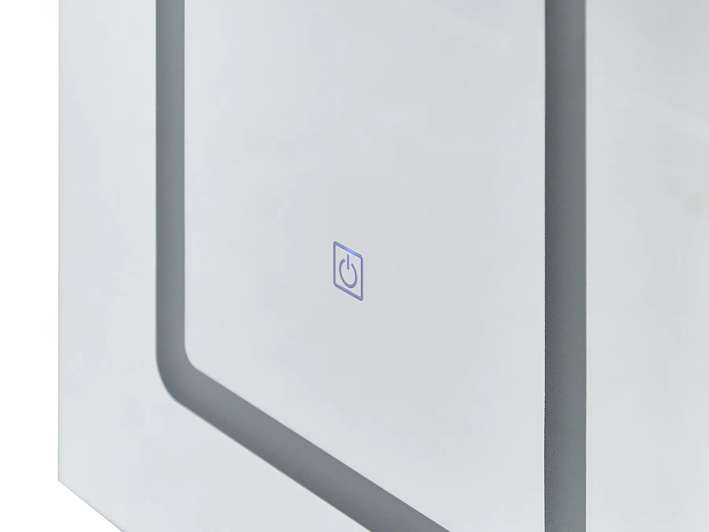 Bathroom Wall Mounted Mirror Cabinet LED CONDOR 40 cm 60 cm Black