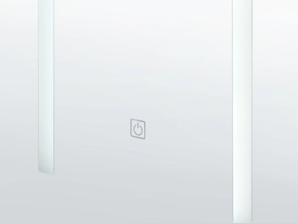 Bathroom Wall Mounted Mirror Cabinet LED CAMERON 40 cm 60 cm Black