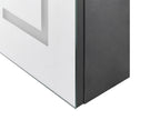 Bathroom Wall Mounted Mirror Cabinet LED MAZARREDO 60 cm 60 cm Black