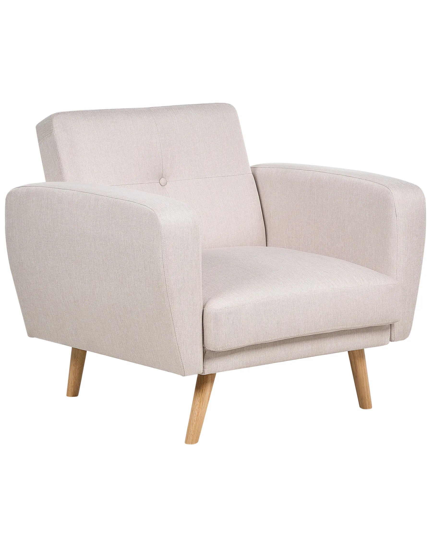 Armchair FLORLI Fabric Light Beige