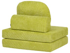 Single Sofa Bed OLDEN Corduroy Light Green