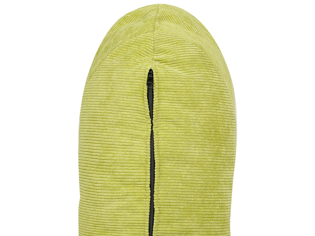 Single Sofa Bed OLDEN Corduroy Light Green