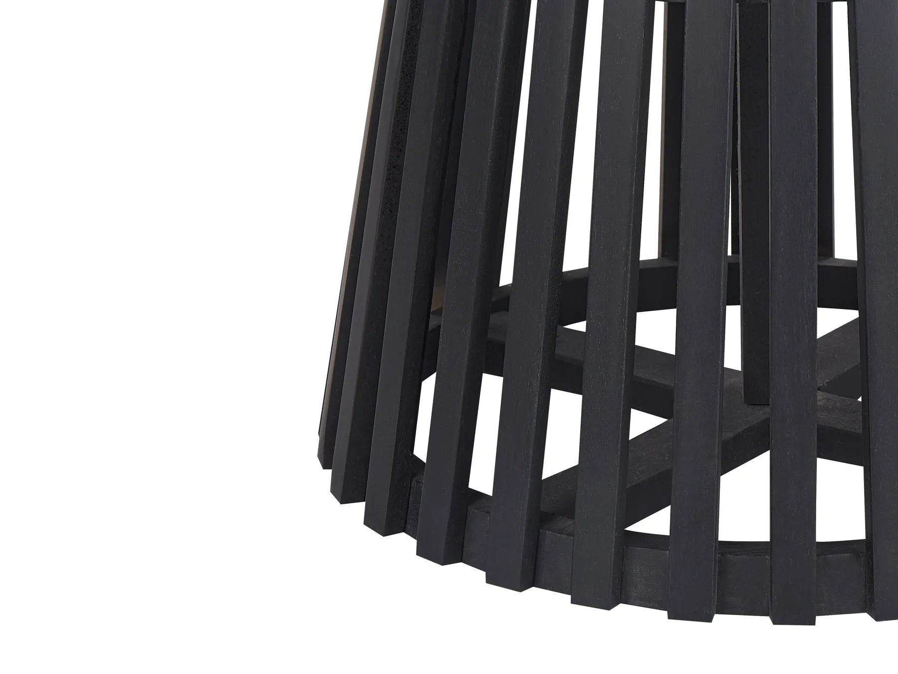 Dining Table MESILLA Black 120 cm 120 cm Acacia Wood