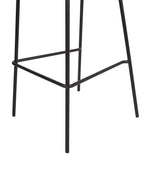 Set of 2 Bar Chairs LUANA Boucle Light Beige