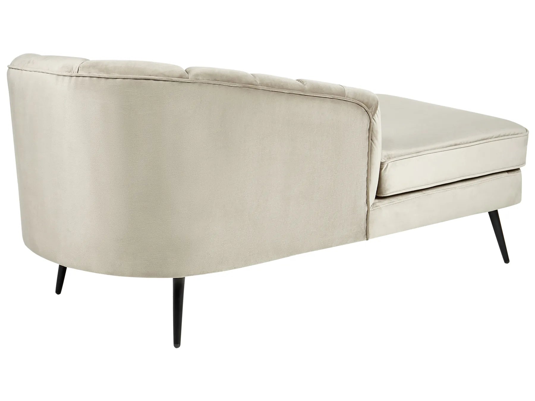 Right-Hand Chaise Lounge ALLIER Velvet Beige