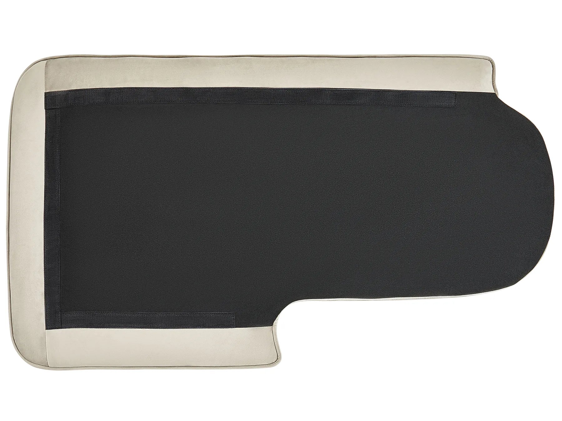 Right-Hand Chaise Lounge ALLIER Velvet Beige