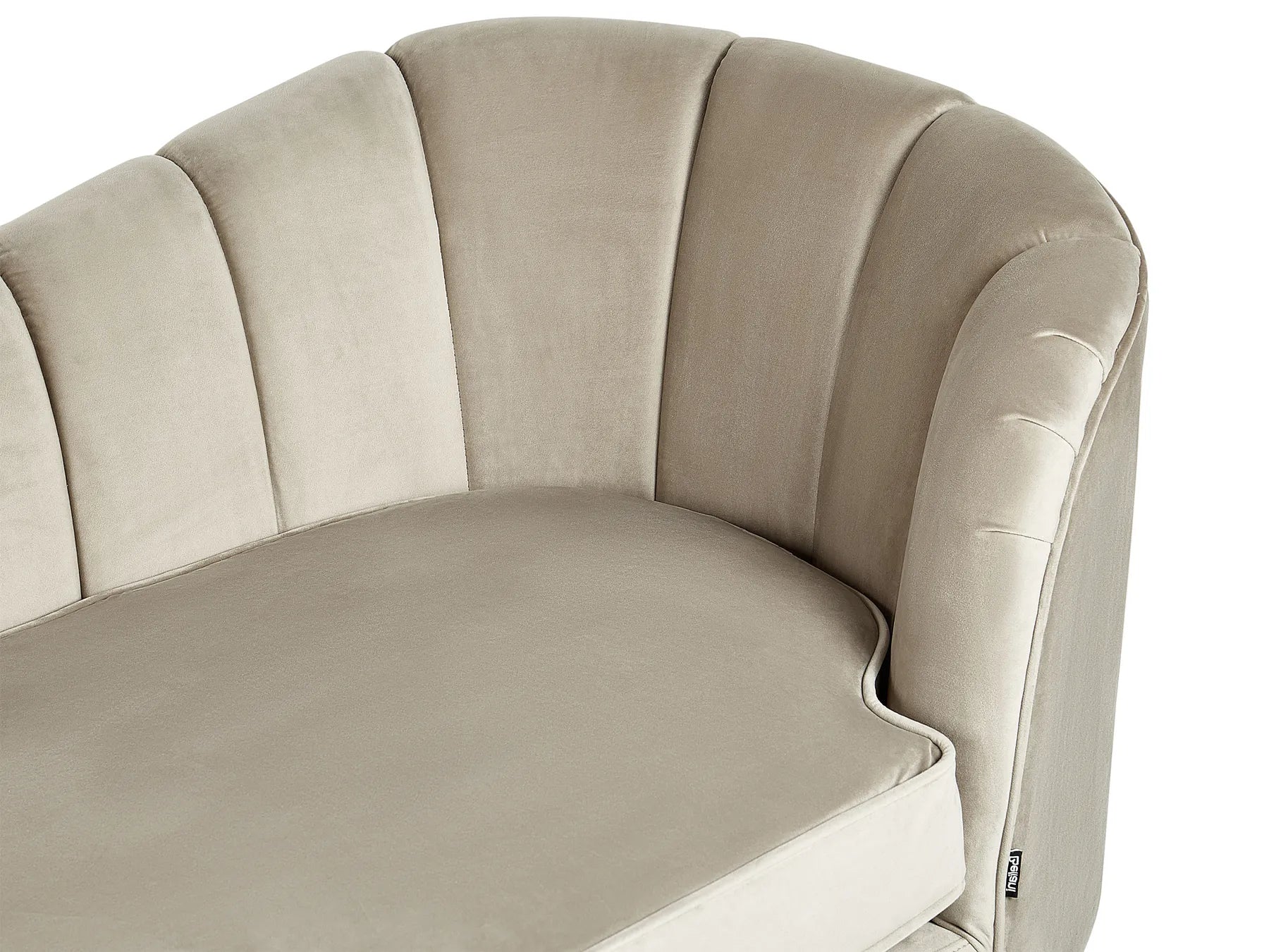 Right-Hand Chaise Lounge ALLIER Velvet Beige