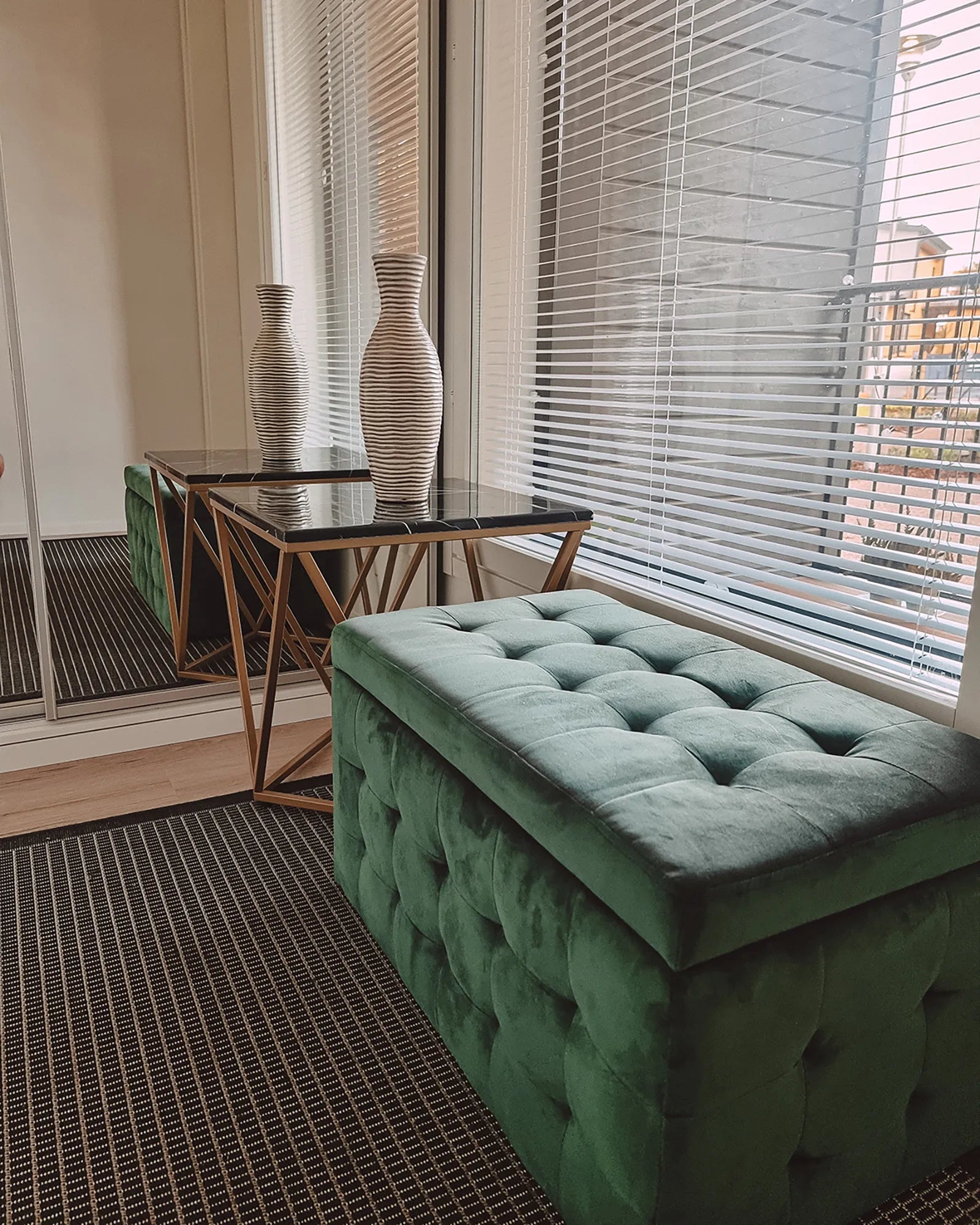 Side Table MALIBU Black/ Gold